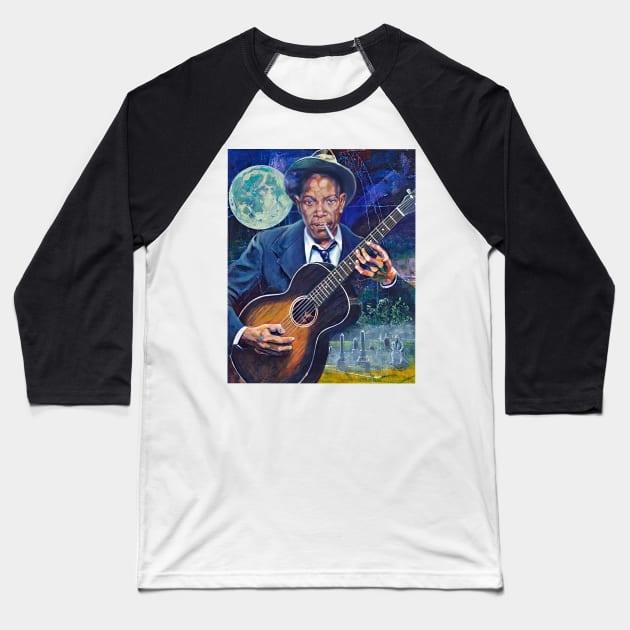 Robert Johnson Baseball T-Shirt by Copypapper 